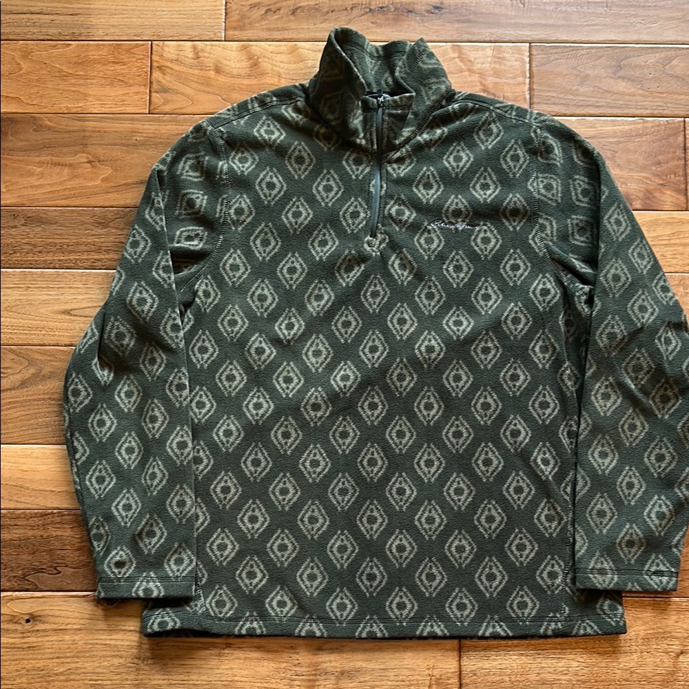Eddie Bauer printed fleece pullover
